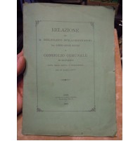 RELAZIONE CONSIGLIO COMUNALE DI BAGNASCO CUNEO 1883 SEDUTA INSEGNAMENTO (L-30)
