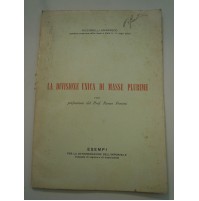 RICCIARELLI MANFREDO - LA DIVISIONE UNICA DI MASSE PLURIME - 1957 ECONOMIA LN-2