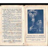 RICORDO MISSIONE MISSIONARI PARROCCHIA S. AMBROGIO DI ALASSIO 1936 3-256