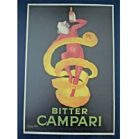 RIPRODUZIONE MANIFESTO - POSTER DI BITTER CAMPARI  - 1930ca