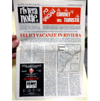 RIVIERA NOTTE - 4 LUGLIO 1987 - SETTIMANALE DELLE RIVIERA DELLE PALME - SAVONA