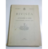 RIVISTA DI ARTIGLIERIA E GENIO LUGLIO - AGOSTO 1937 FASCICOLO V 