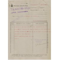 Regia Marina Varignano Spezia 1920 Raccomandat Laigueglia Vaglia Pelle Menini