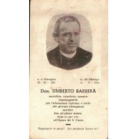 SANTINO DON UMBERTO BARBERA - MARSIGLIA 1883 - ALBENGA 1946 / SACRO CUORE