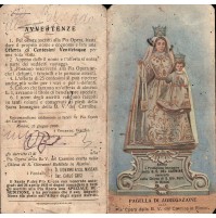 SANTINO PAGELLA DI AGREGAZIONE OPERA DEL CARMINE IN RIMINI - 1906 - 