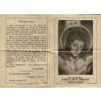 SANTINO - RICORDO GIORNATA DELLA MORALITA' - DIOCESI DI ALBENGA 1938