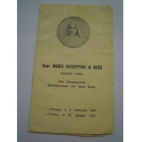 SANTINO di SUOR MARIA GIUSEPPINA di GESU' CEPOLLINI D'ALTO - ALBENGA 1917  C8-45