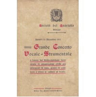 SOCIETA' QUARTETTO SALUZZO 1915 CONCERTO A FAVORE SOLDATI AL FRONTE WWI 9-185