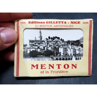 SOUVENIR DI MENTON MENTONE ET LA FRONTIERE - 10 FOTOGRAFIE - 1930ca