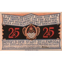 Stadt Zeulenroda Notgeld 25 Pfennig 1921 (32-218)