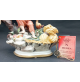 Statua Statuina - Capodimonte N MEDEA - Ragazzo che fa merenda PIC NIC -