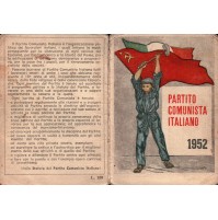 TESSERA 1952 - PARTITO COMUNISTA ITALIANO - P.C.I. BOLOGNA 