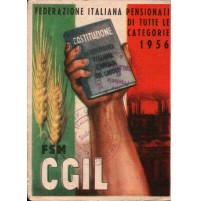 TESSERA CGIL PENSIONATI - 1956 - FSM