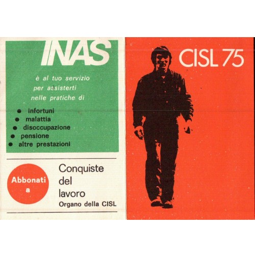 TESSERA CISL - SINDACATO NAZIONALE SCUOLA ELEMENTARE 1975  C11-667