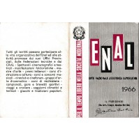 TESSERA ENAL ENTE NAZIONALE ASSISTENZA LAVORATORI VADO LIGURE SAVONA 1966 4-215