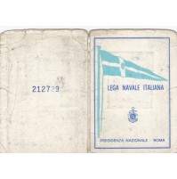 TESSERA LEGA NAVALE ITALIANA 1984 TORINO   19-84