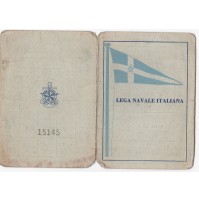 TESSERA LEGA NAVALI ITALIANA SEZIONE DI SAVONA 1950 1-249
