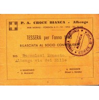 TESSERA P.A. CROCE BIANCA ALBENGA - 1965
