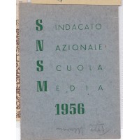 TESSERA SINDACATO NAZIONALE SCUOLA MEDIA 1956 VARESE 1-303