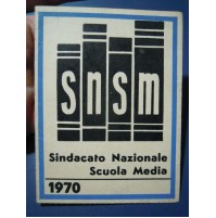 TESSERA SINDACATO NAZIONALE SCUOLA MEDIA - 1970 - 