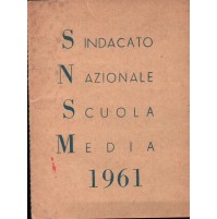 TESSERA SINDACATO NAZIONALE SCUOLA MEDIA - INSEGNANTE DI VARESE 1961 -