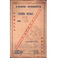 TESSERA UNIONE SPORTIVA STELLA ROSSA SAVONA - 1956/57