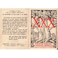 TESSERA UNIONE UOMINI DI AZIONE CATTOLICA 1952 ALASSIO ASS.NE S.AMBROGIO 16-31