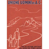 TESSERA UNIONE UOMINI DI AZIONE CATTOLICA 1960 ALASSIO ASS.NE S.AMBROGIO 16-6