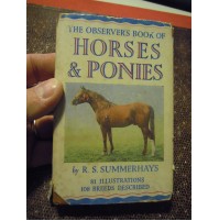 THE OBSERVER'S BOOK OF HORSES & PONIES -  no 9 1960