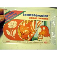 TRANSFERCOLOR ( TRASFERELLI ) ANIMALI DOMESTICI - L.250 CARTORAMA - 1980ca NUOVO