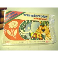TRANSFERCOLOR ( TRASFERELLI ) ANIMALI FEROCI - L.250 CARTORAMA - 1980ca NUOVO