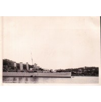 VERA FOTO - NAVE DA GUERRA MILITARE A Villefranche-sur-Mer - 1930ca (C7-37)
