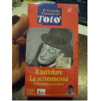 VHS NUOVO SIGILLATO IN CELLOPHANE - TOTO' IL TUTTOFARE LA SCOMMESSA - EPISODI TV