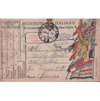 Venezia - Giulia da Gradisca a Cuneo POSTA MILITARE 53 1919 CARABINIERE R. C4-29