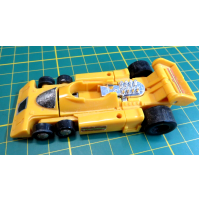 Vintage 1985 Takara Hasbro Go Bot Transformer Robot Race Car Yellow Japan
