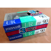 X3 MUSICASSETTE VERGINI - MAXELL UR-90 / POSITION TYPE : I NORMAL - NUOVE -