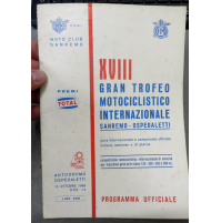 XVIII GRAN TROFO MOTOCICLISTICO INTERNAZIONALE SANREMO-OSPEDALETTI 1968 LIBRETTO