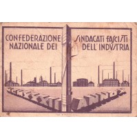 TESSERA CONFEDERAZIONE NAZIONALE DEI SINDACATI FASCISTI DELL'INDUSTRIA - SAVONA CALZATURE LOANO - C8-1002