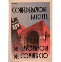 TESSERA CONFEDERAZIONE FASCISTA DEI LAVORATORI DEL COMMERCIO - BAGNINI DI SAVONA - C8-1004